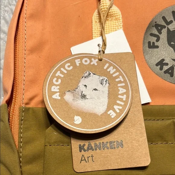 Fjallraven Kanken Earth Inspired Beige and Green Backpack NWT!! - Picture 3 of 8